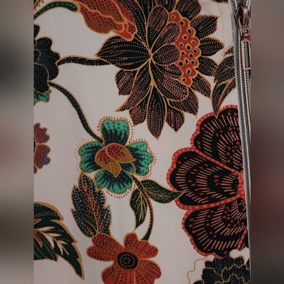 Susan Graver Floral Full Zip Up Bomber Jacket Women's Size L.New No Tag. - Picture 4 of 6